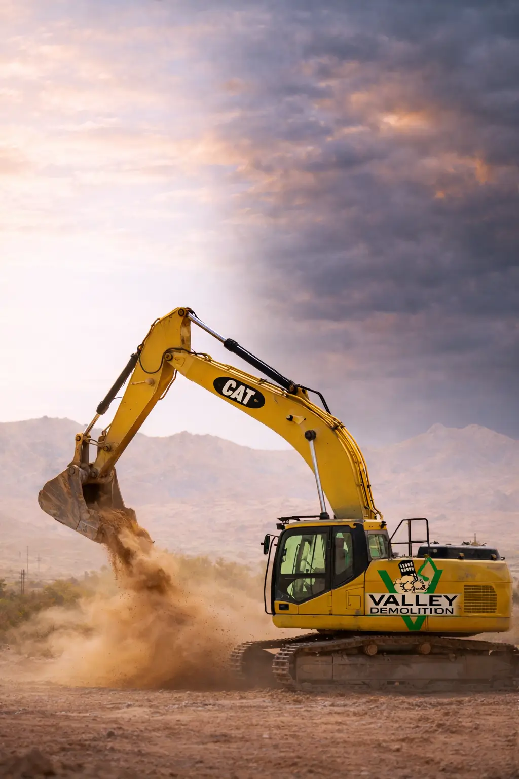 Demolition excavator